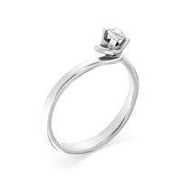 Anello Roman Gioielli Donna in Oro bianco Diamante 0.14 Ct R281A25N154M3 - R281A25N154M3